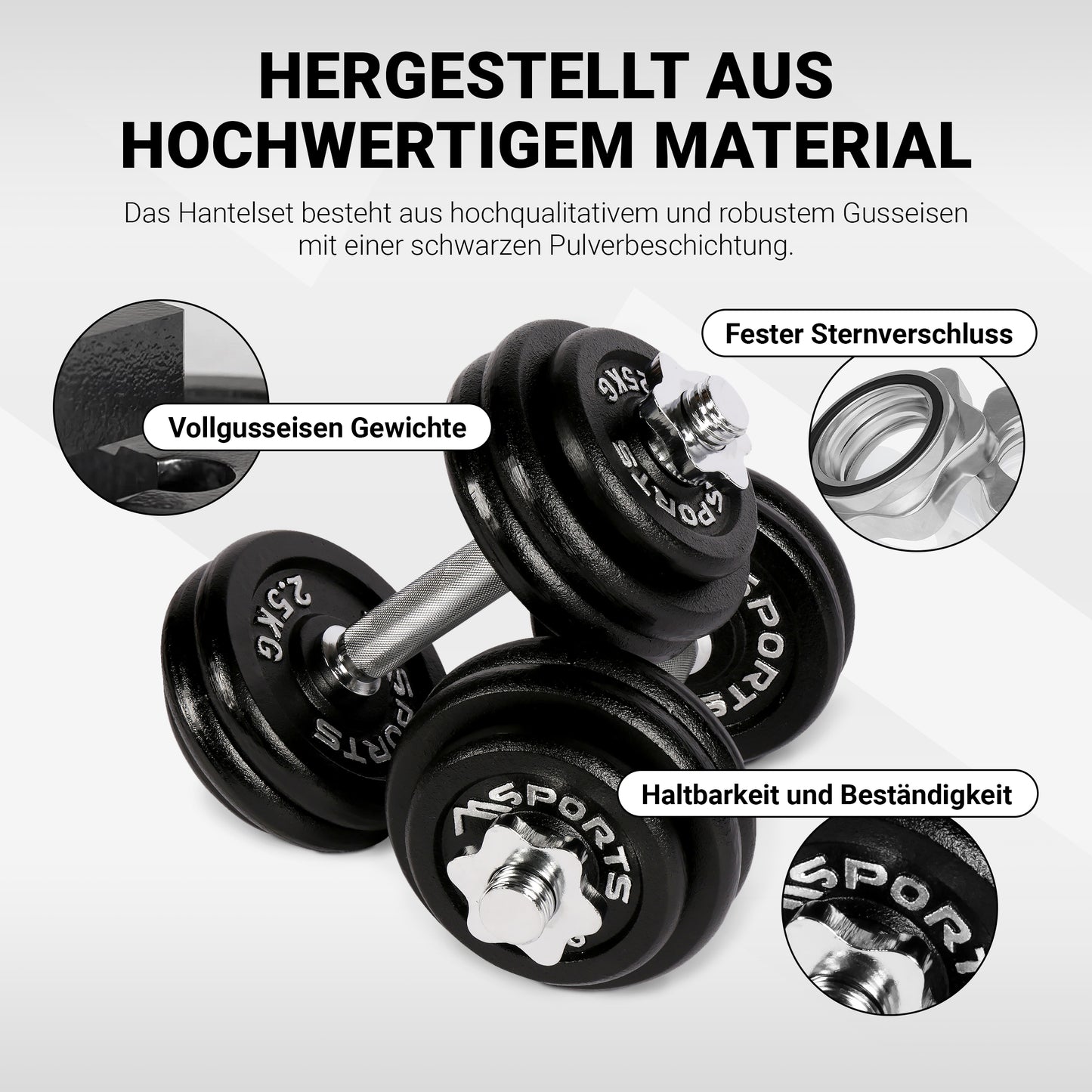 Kurzhantel Set Gusseisen