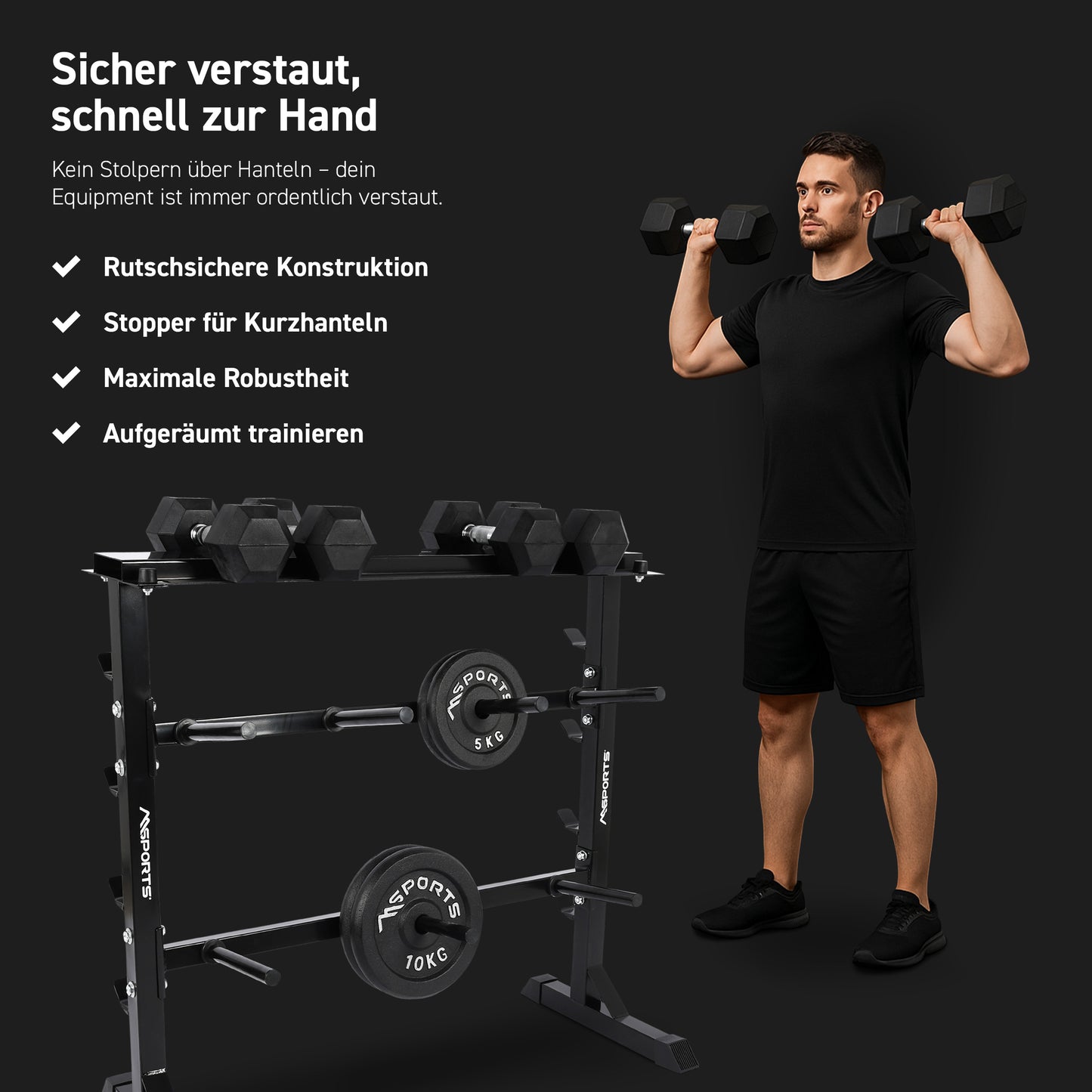 Multifunktion Hantelständer