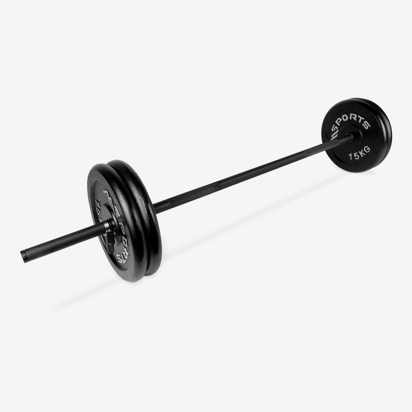 Langhantel mit Gewichten