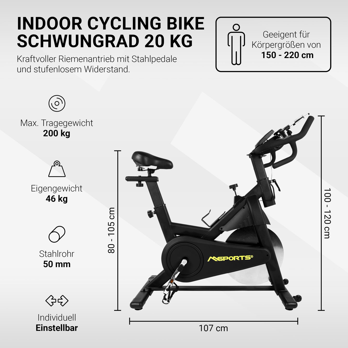 Indoor Cycling Bike Elite Black Series
