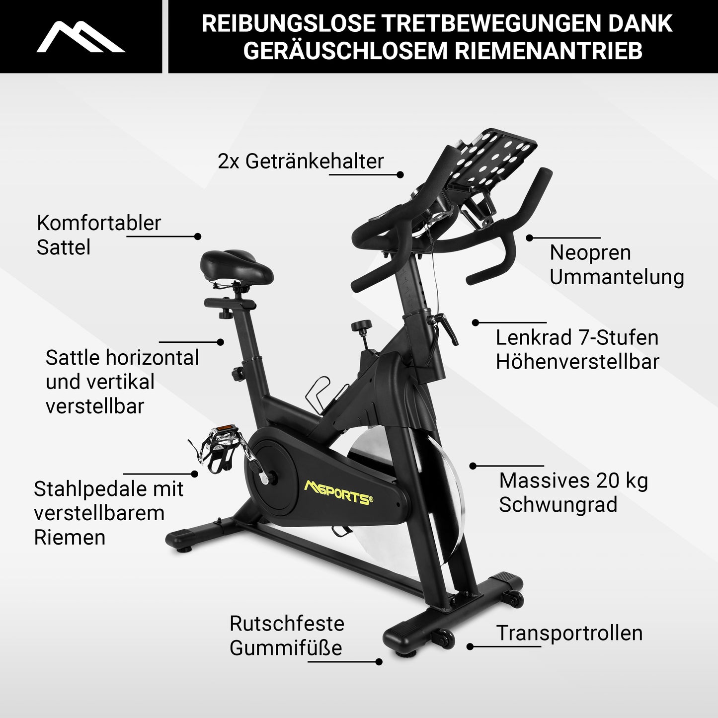 Indoor Cycling Bike Elite Black Series
