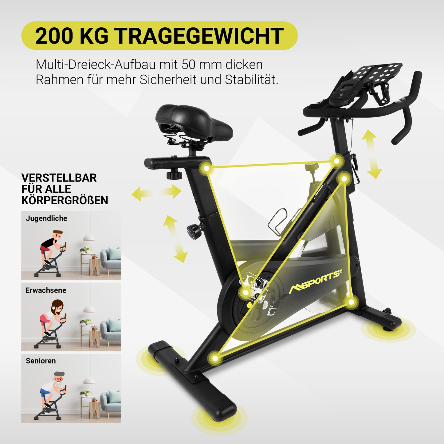 Indoor Cycling Bike Elite Black Series