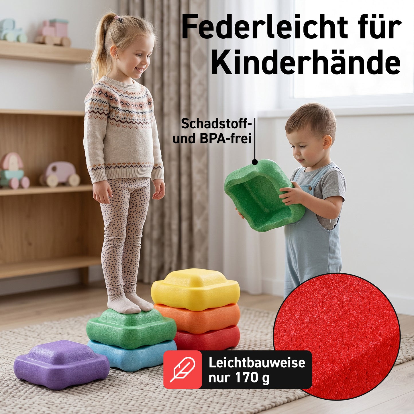Stapelsteine für Kinder