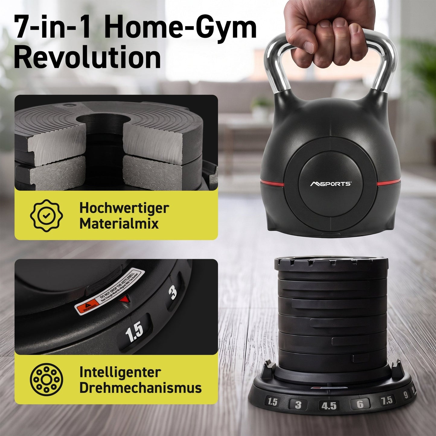 Verstellbare Kettlebell