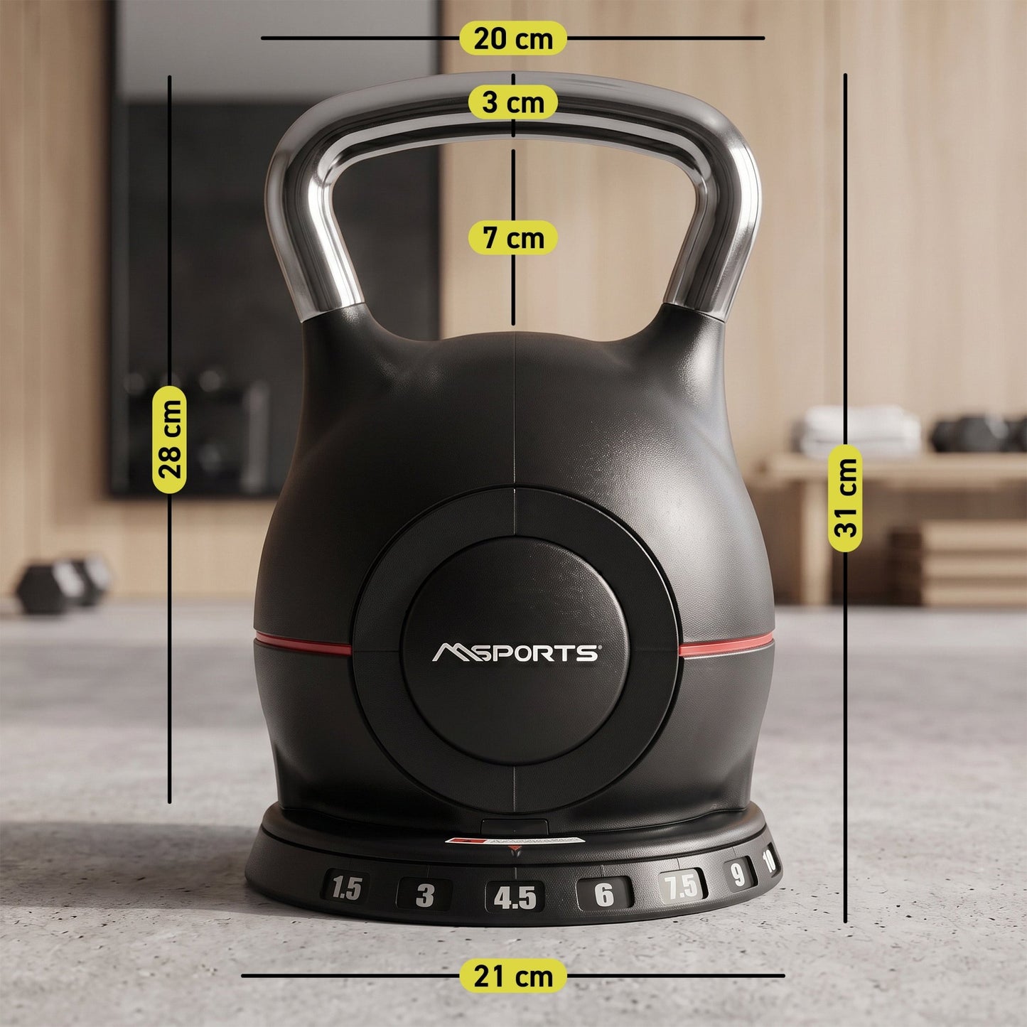 Verstellbare Kettlebell
