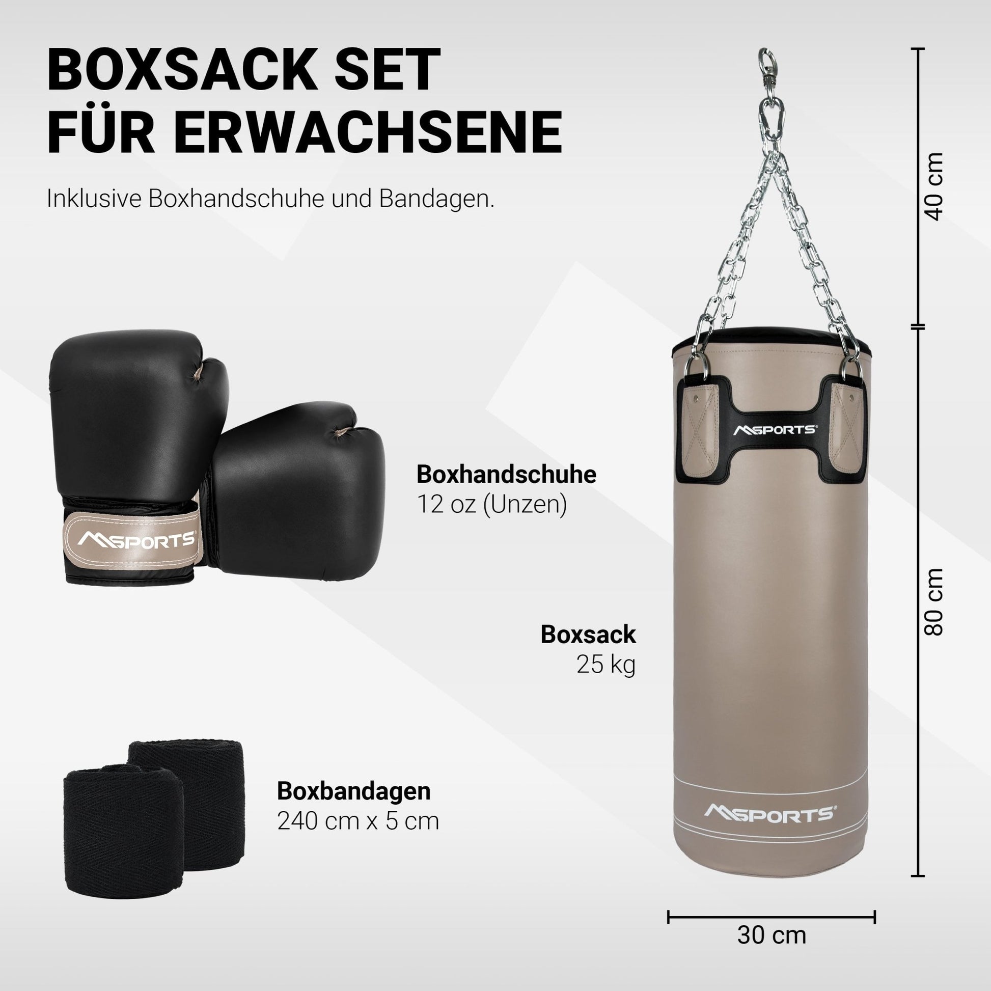 boxsack mit handschuhe erwachsene Boxsack Set Professional