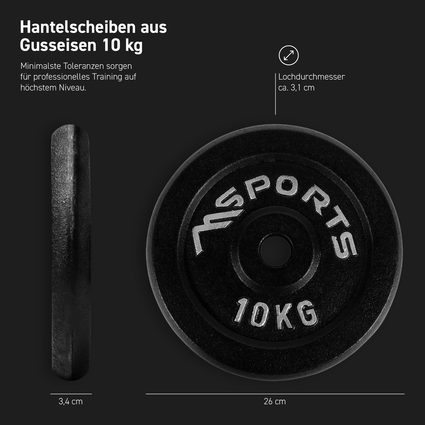 Cast iron weight plates