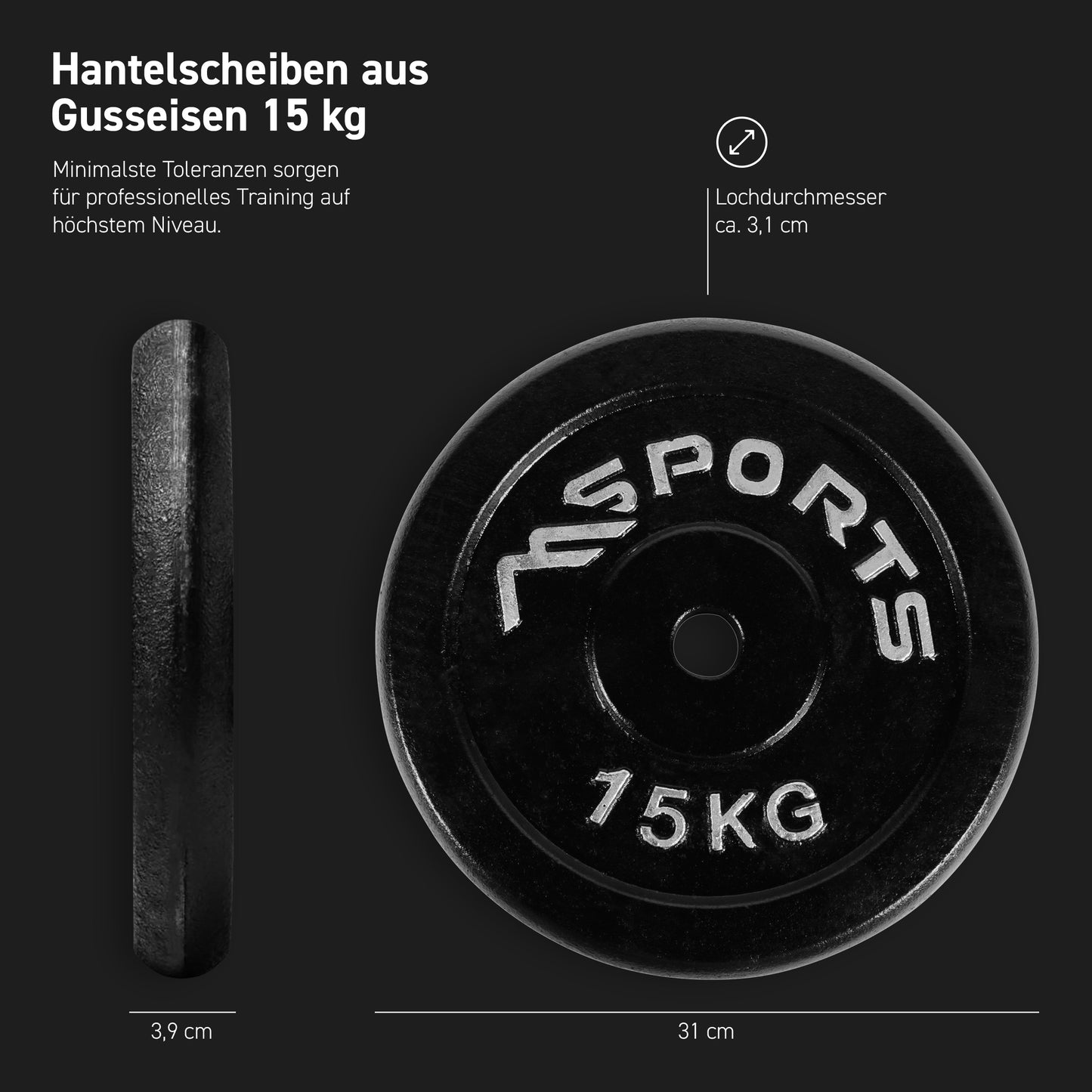 Cast iron weight plates
