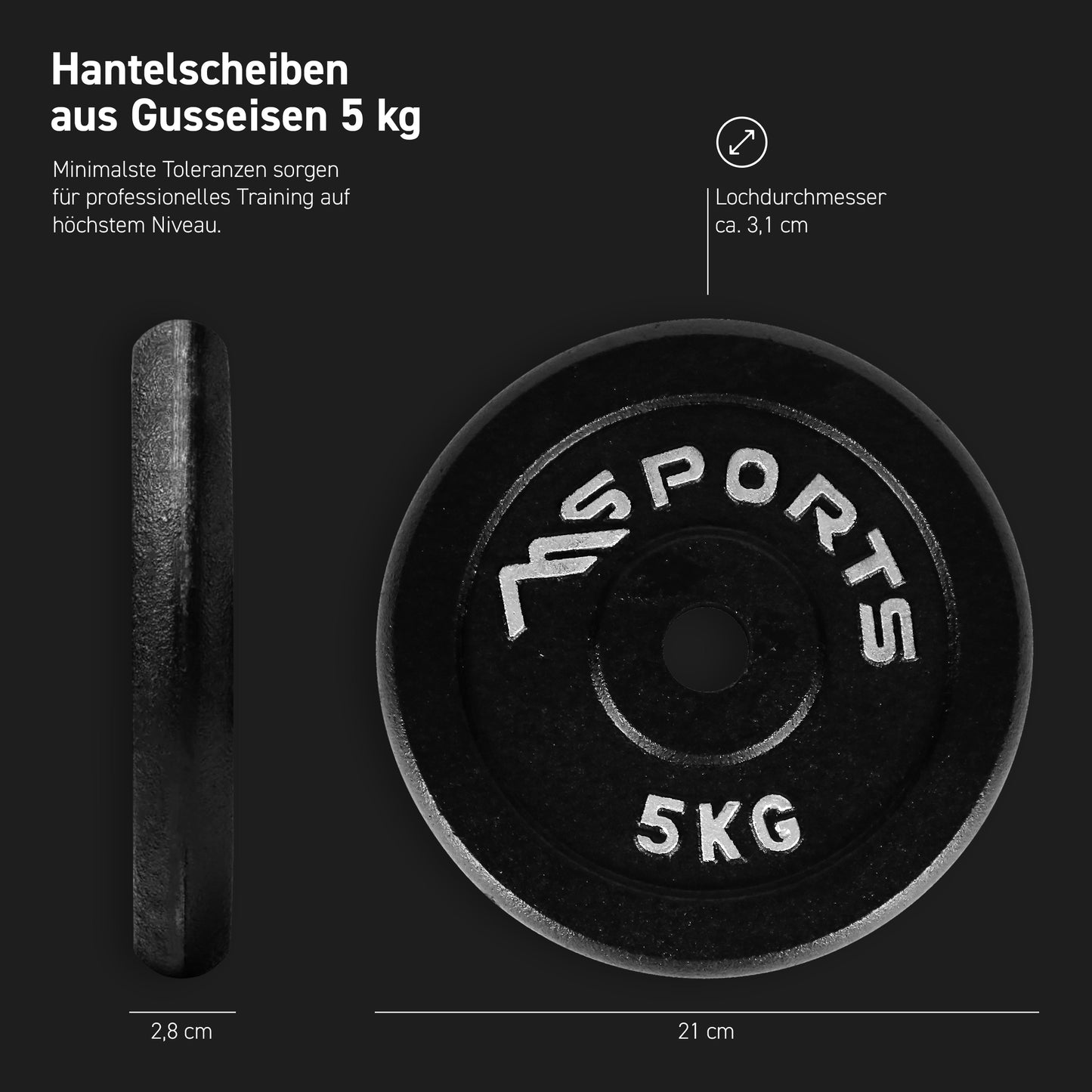 Cast iron weight plates