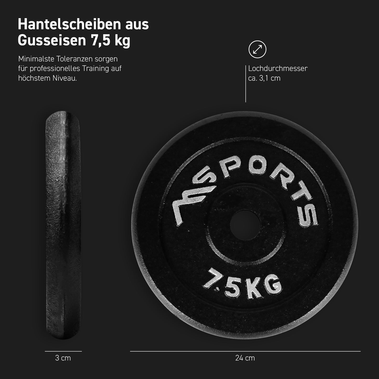 Cast iron weight plates