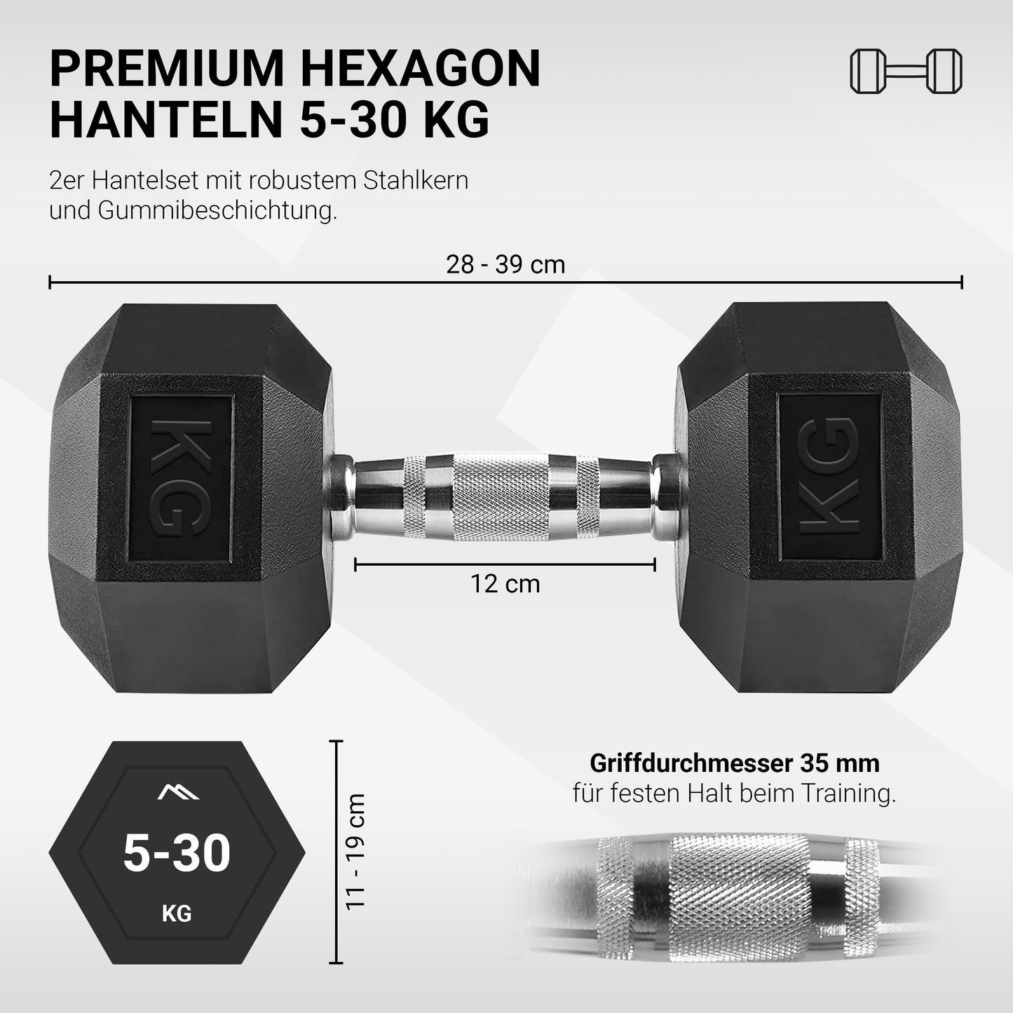 Hexagon Hanteln Premium 2er Set