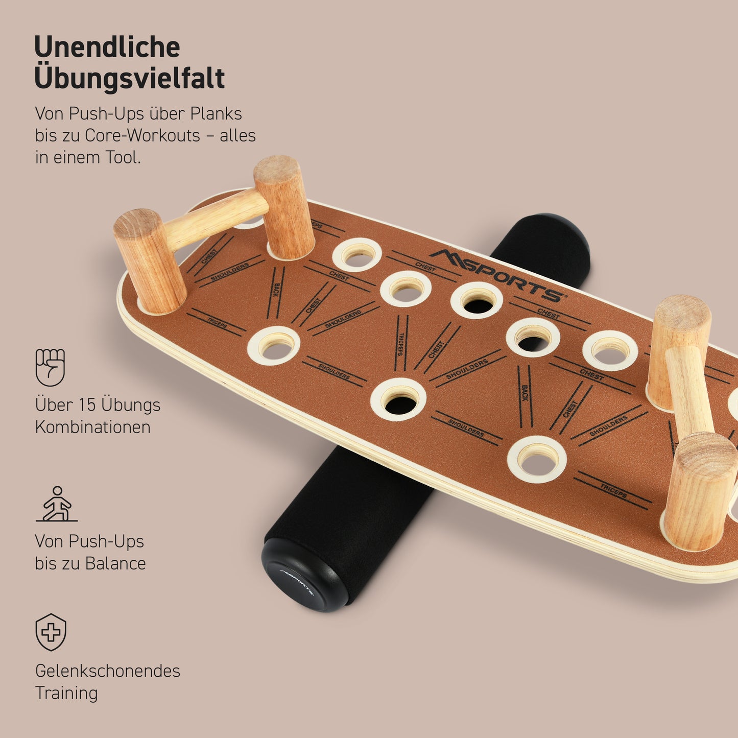 Push-Up Board Holz