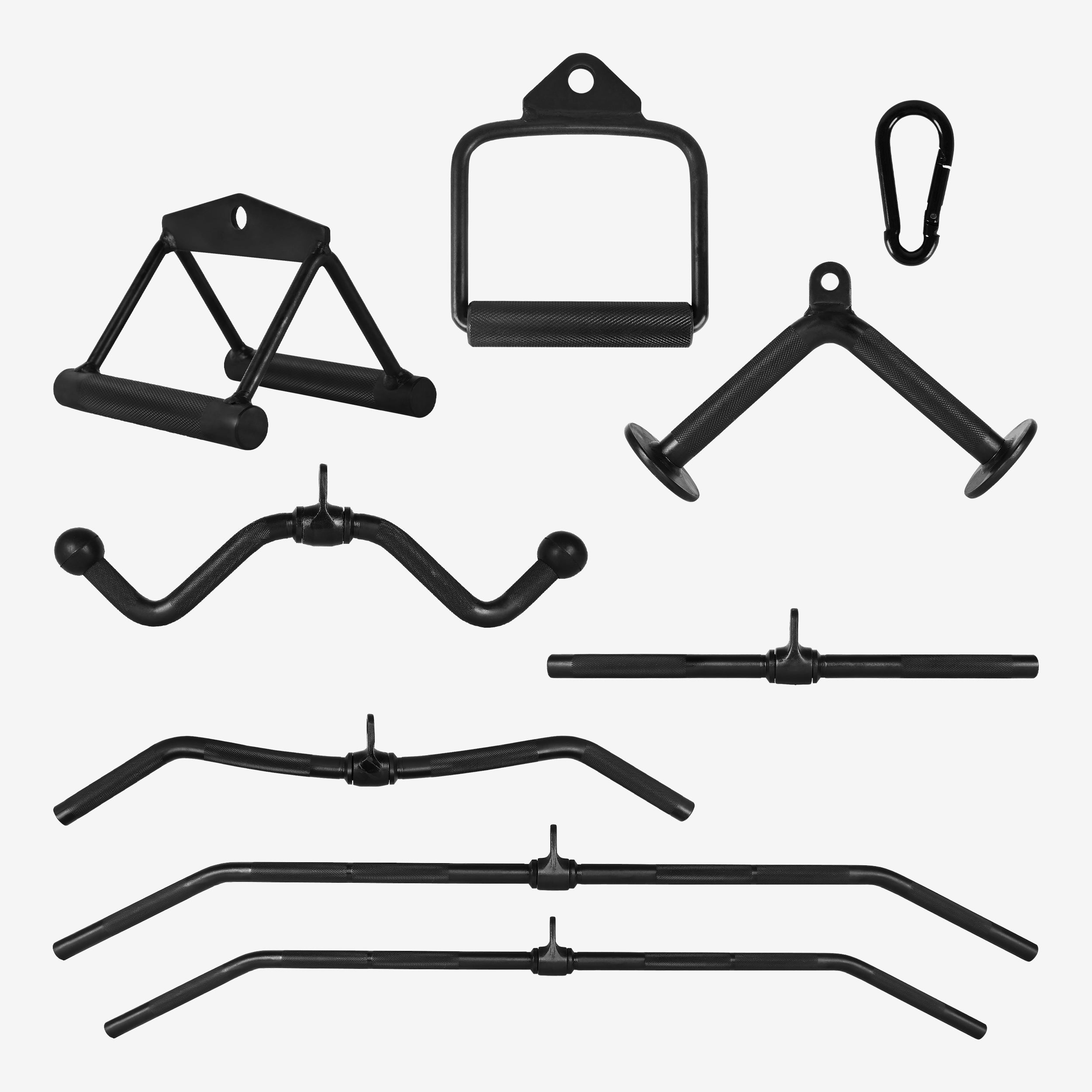 Lot De 2 Poignées De Tirage à Une Main BAYLI - Mousse, Métal, Nylon - Pour Triceps, Biceps