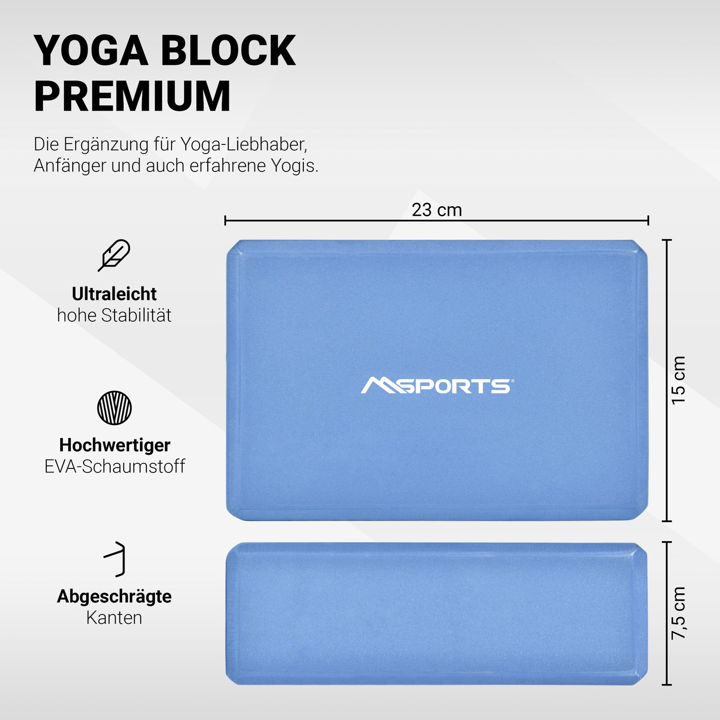 Yoga Block Premium 2er Set