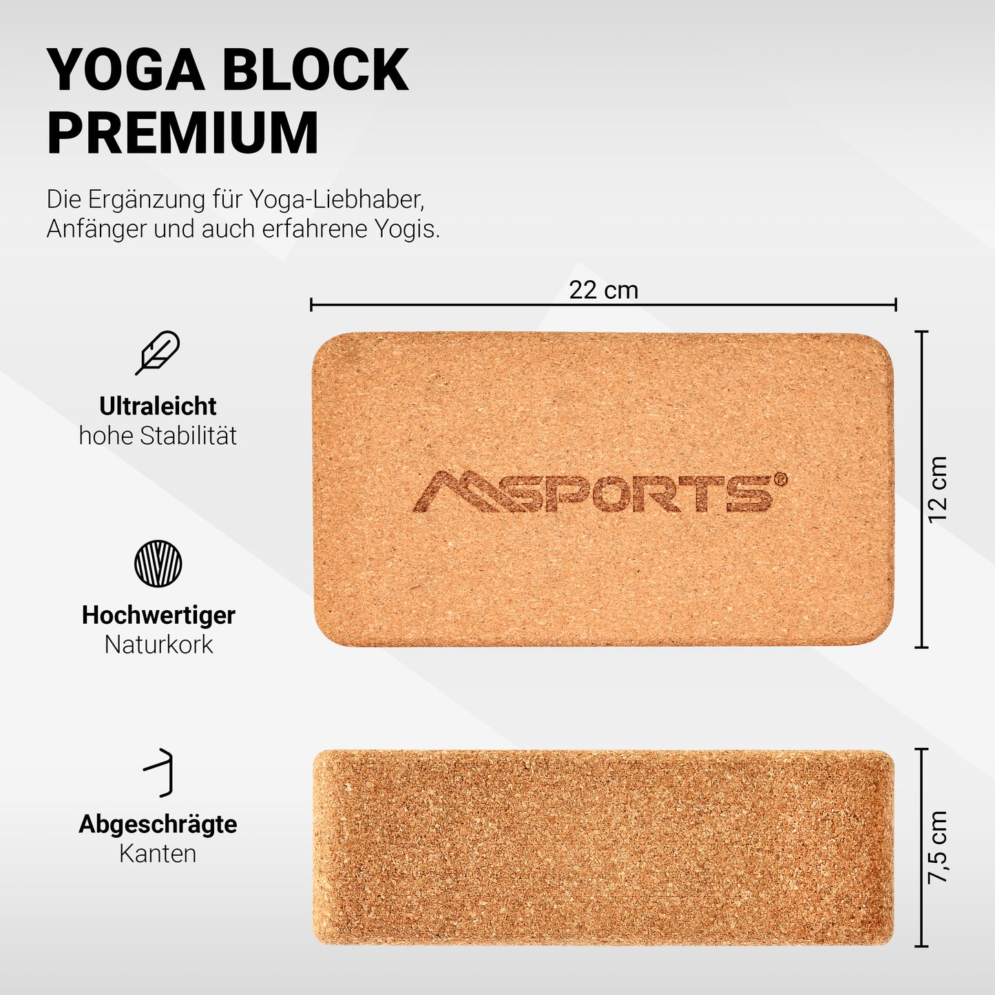 Yoga Block Premium 2er Set