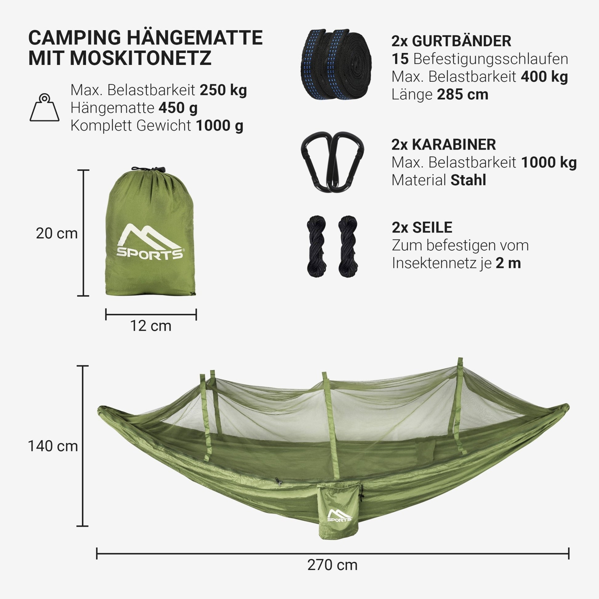 hängematte mit mückenschutz Camping Hängematte