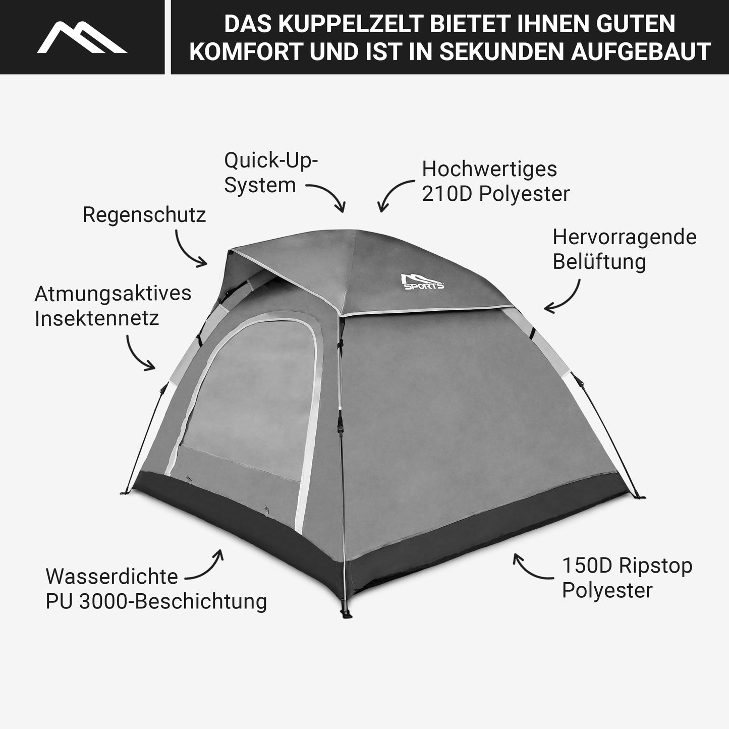 Camping Wurfzelt Premium