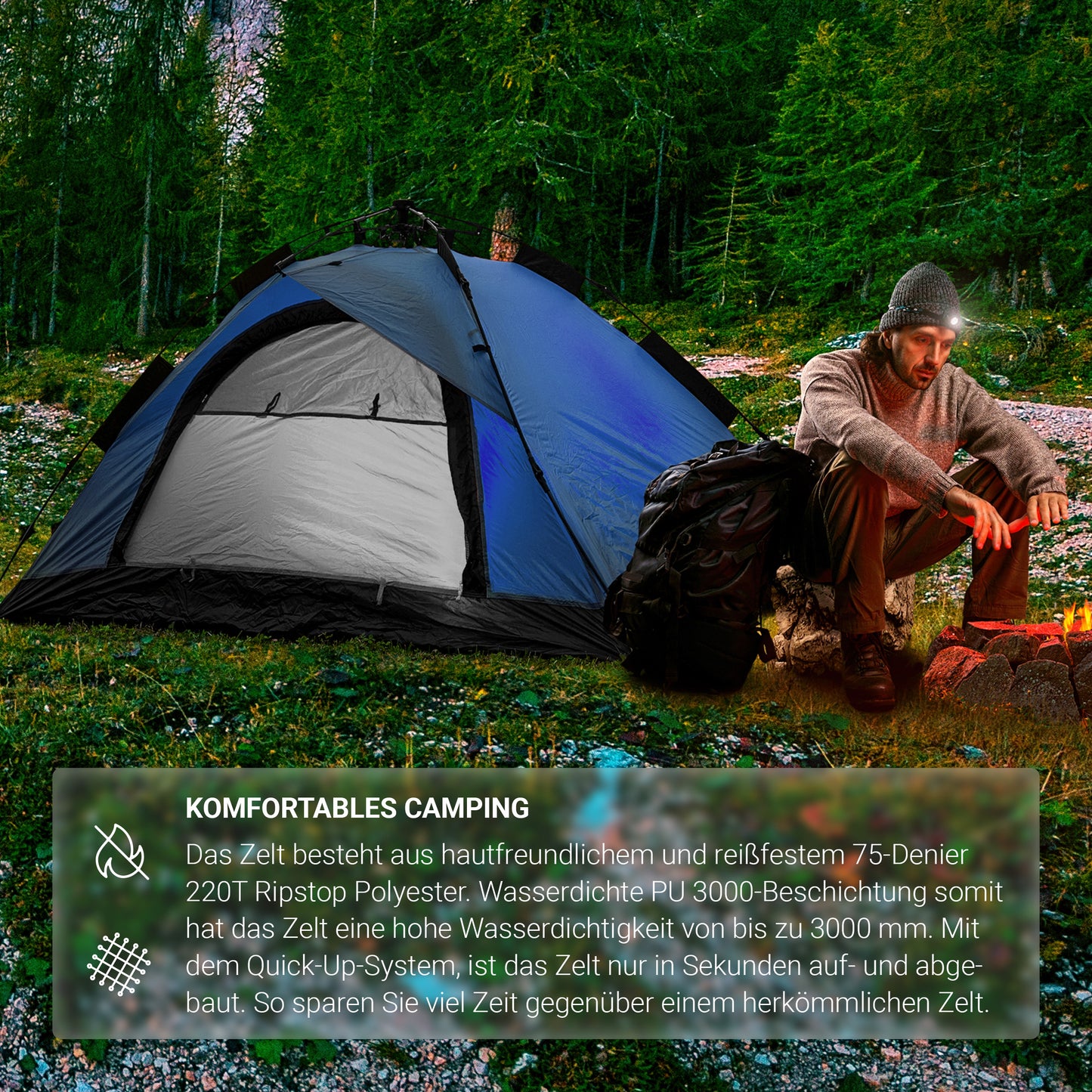 Camping Wurfzelt Premium