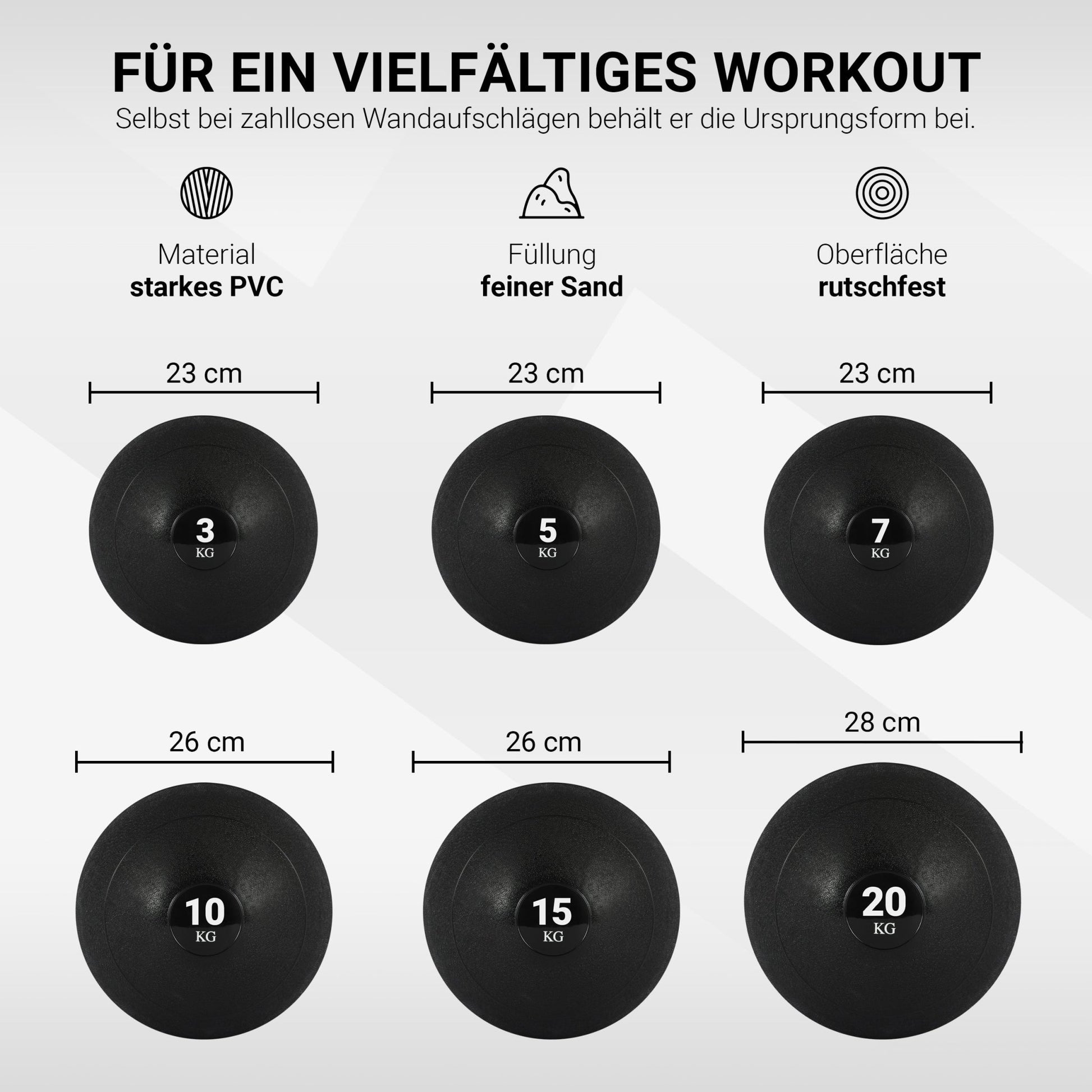 Ftforce SLAM BALL 10 KG - Medznball - schwarz Ftforce SLAM BALL 10 KG - Medznball - schwarz