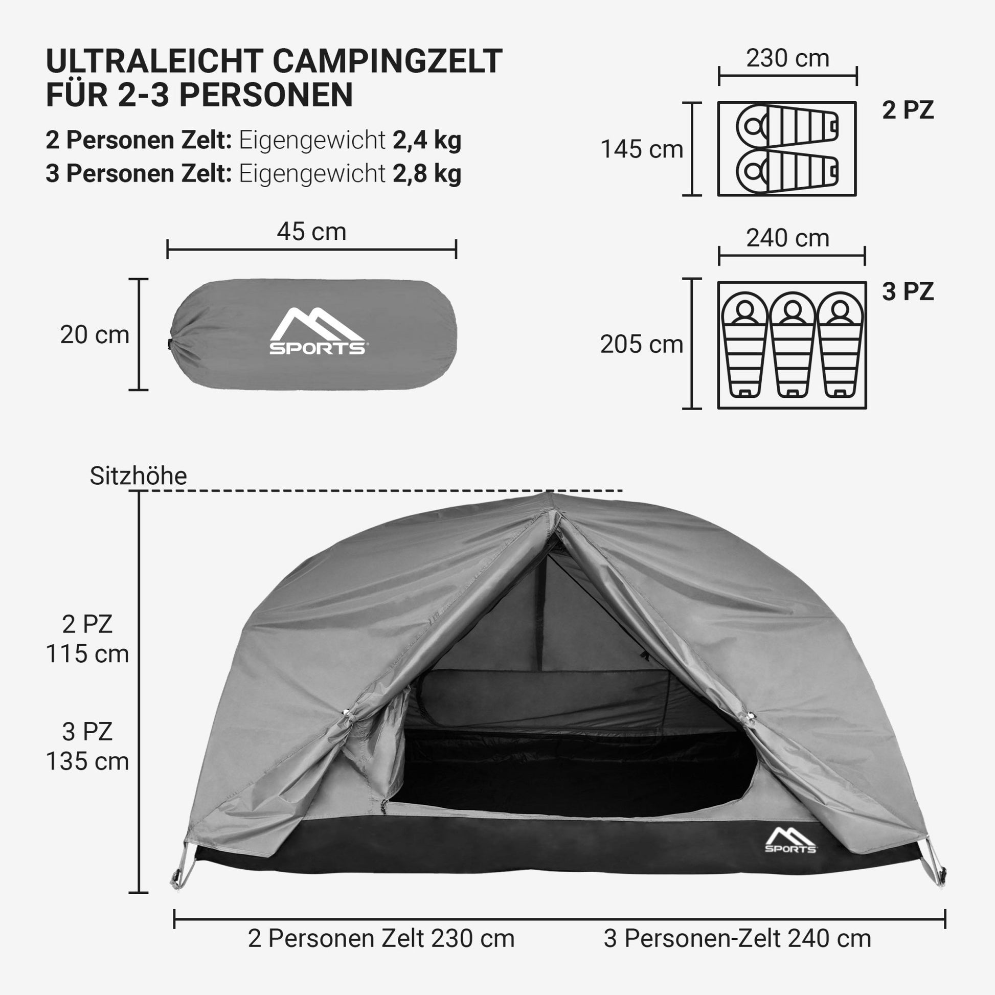 profi campingzelte Campingzelt Professional