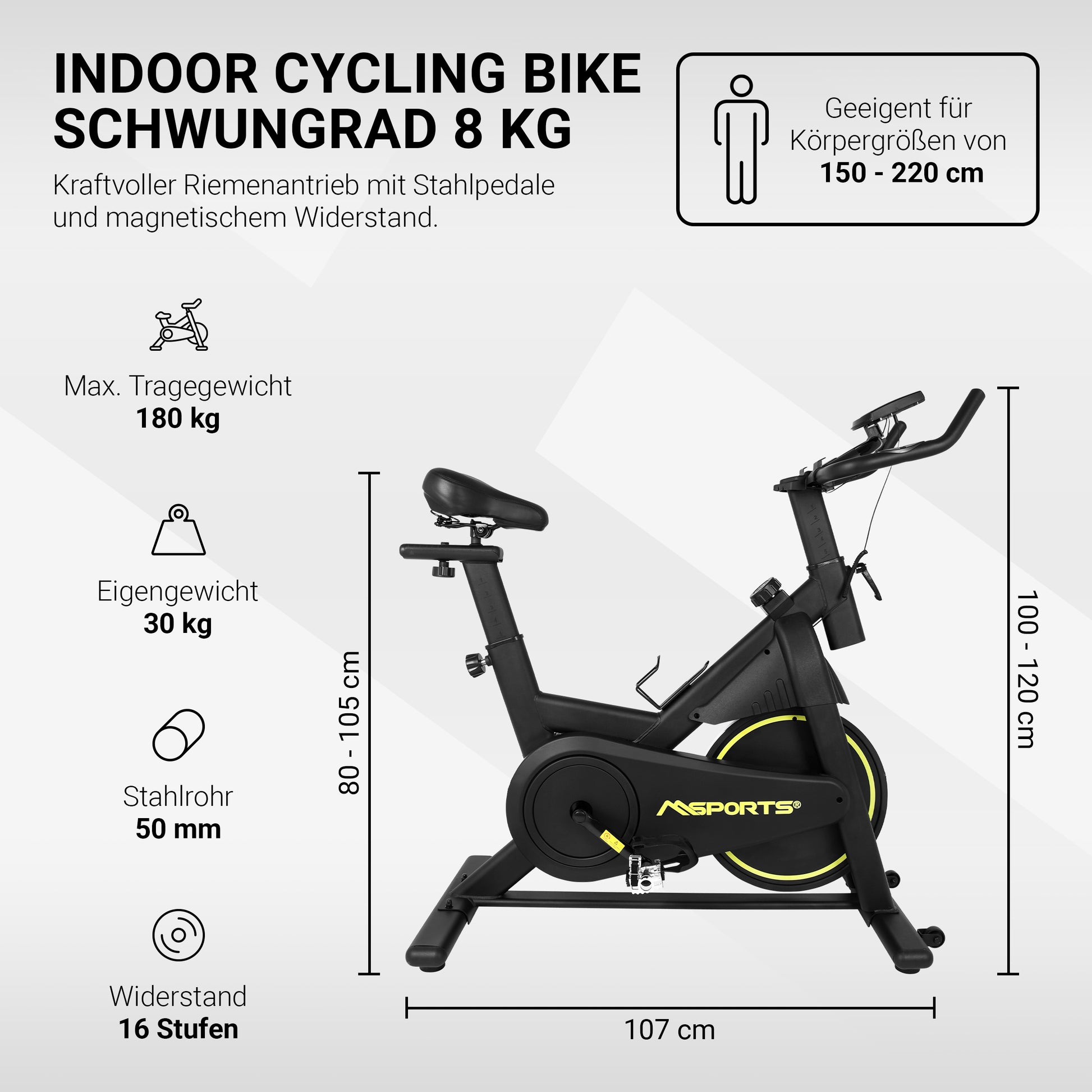 Indoor Cycling Series Bike Black Premium